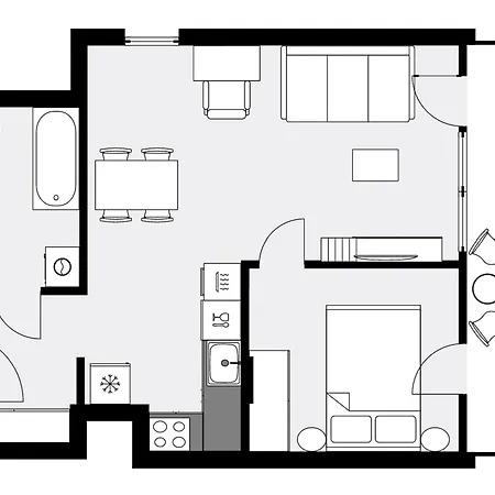 Apartmán Urban Global Premium, 10th Floor No 05, Free Garage, Self Check-in, No Deposit