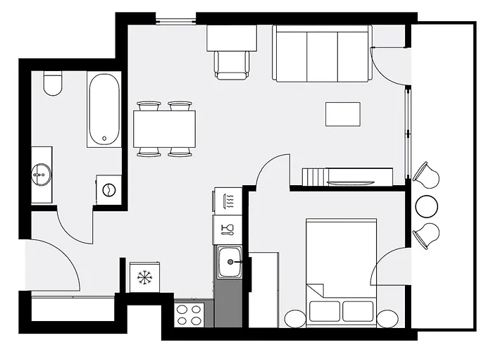 Апартаменты Urban Global Premium, 10th Floor No 05, Free Garage, Self Check-in, No Deposit